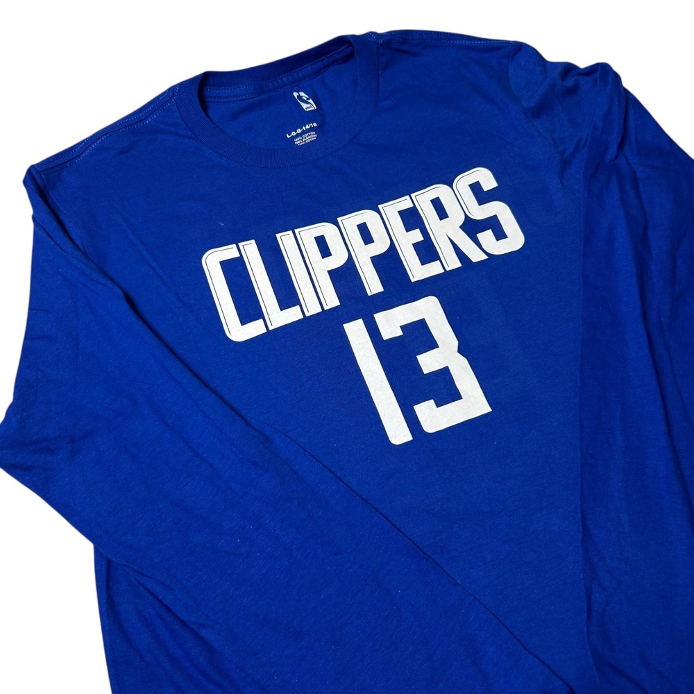 NEW NBA Los Angeles Clippers George Paul #13 Long Sleeve Youth Size L 14/16